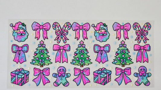Santa, Bows & Trees