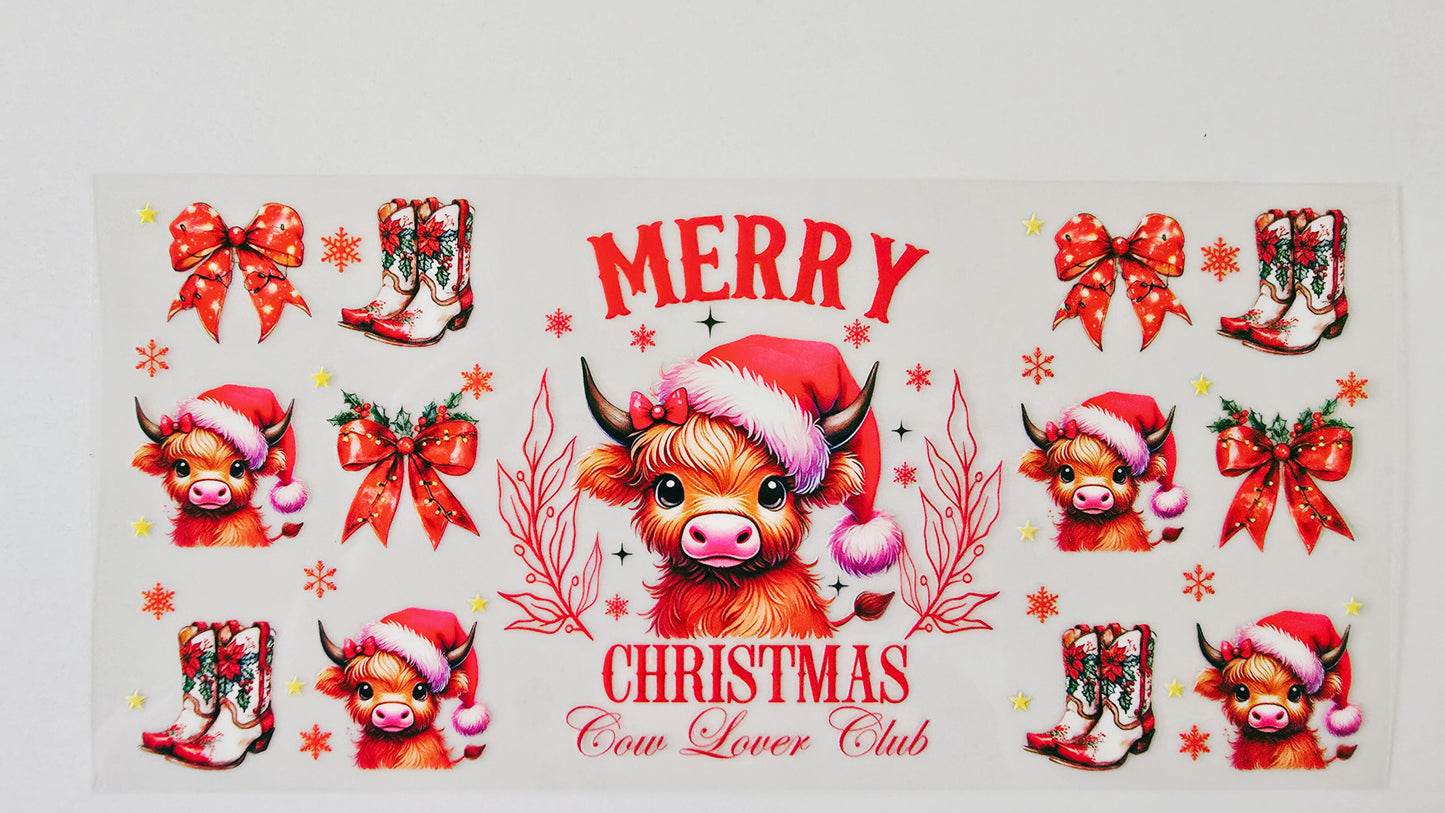 Merry Christmas Cow Lover Club
