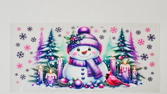 Purple Snowman
