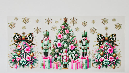 Pink & Green Nutcracker Christmas