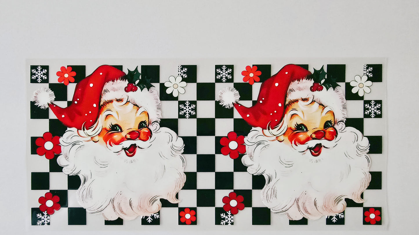 Checkered Santa Claus