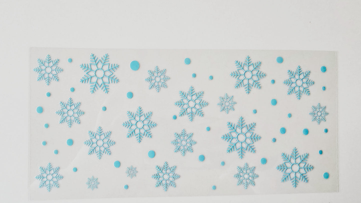 Blue snowflakes