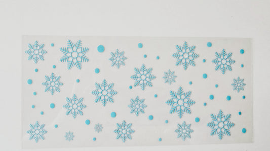 Blue snowflakes