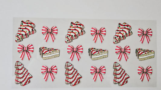 Christmas Tree Cakes & Bows