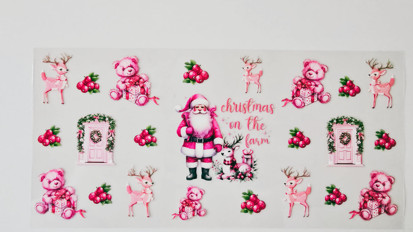 Pink Christmas on the Farm