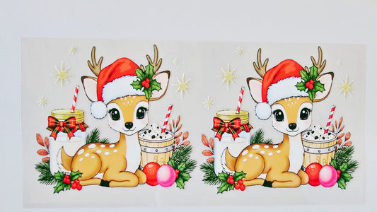 Deer with Santa Hat