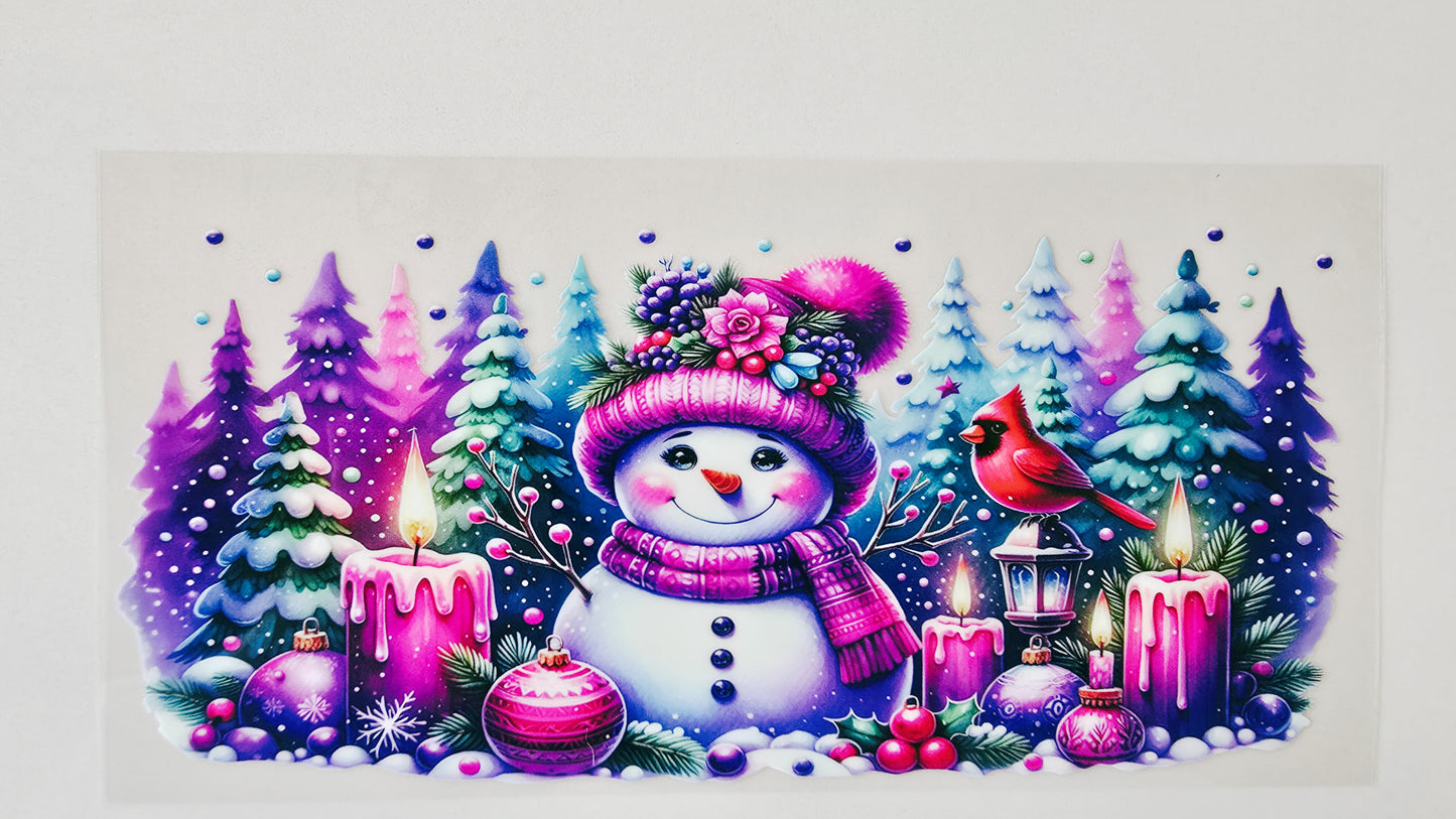 Purple Snowman