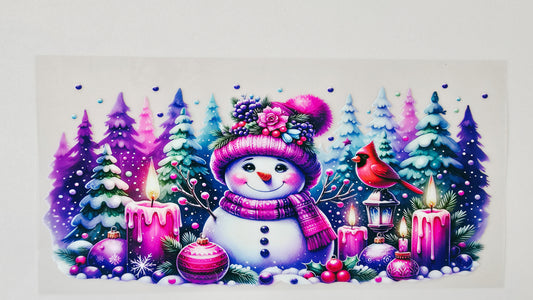 Purple Snowman
