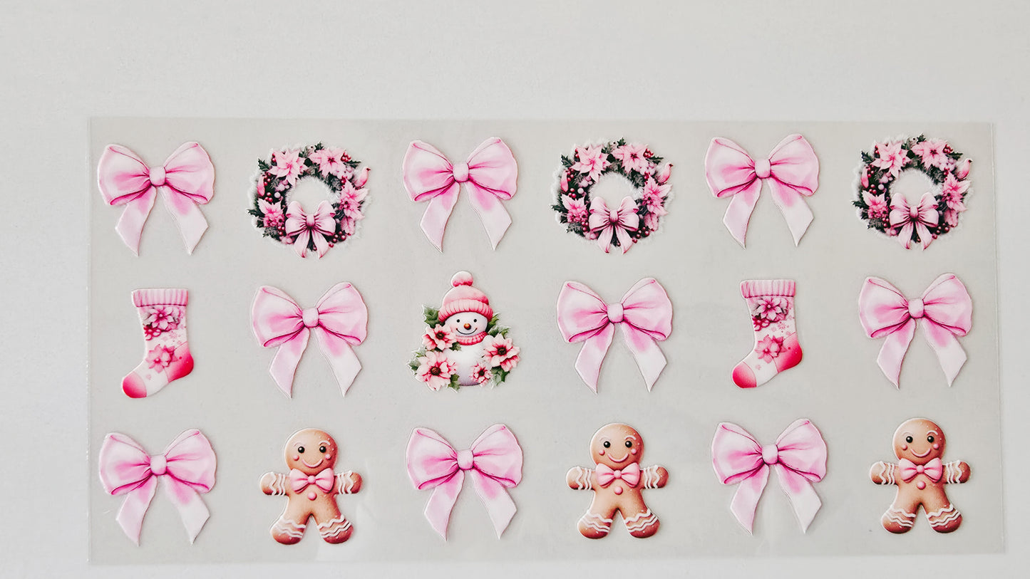 Pink Christmas Bows