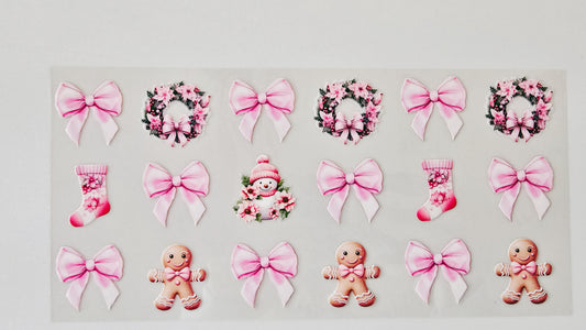 Pink Christmas Bows