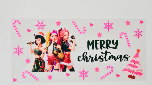 Pink Huntrix Merry Christmas