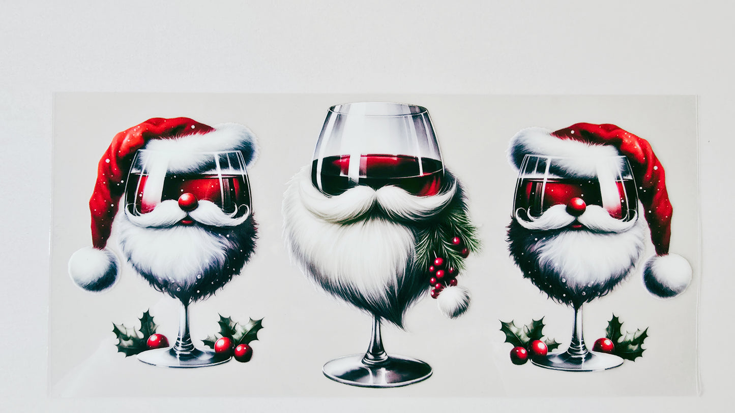 Santa Wine Glasses