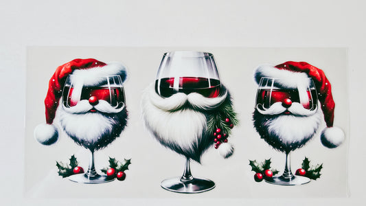 Santa Wine Glasses