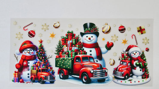 Snowmen with Christmas Presents