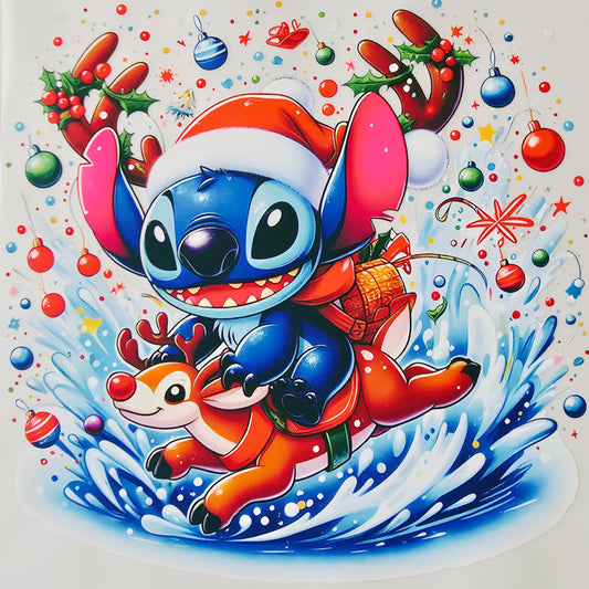 Stitch Riding a Reindeer (Kids)