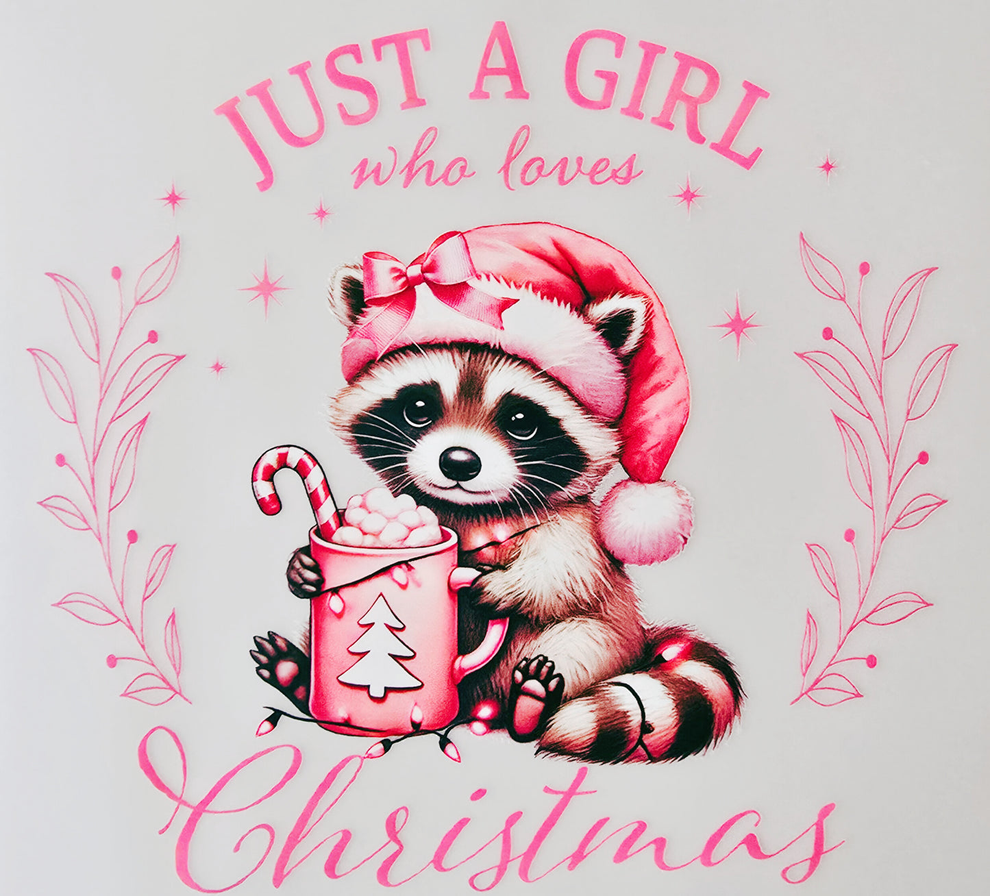 Pink Just a Girl Who Loves Christmas (Toddler)