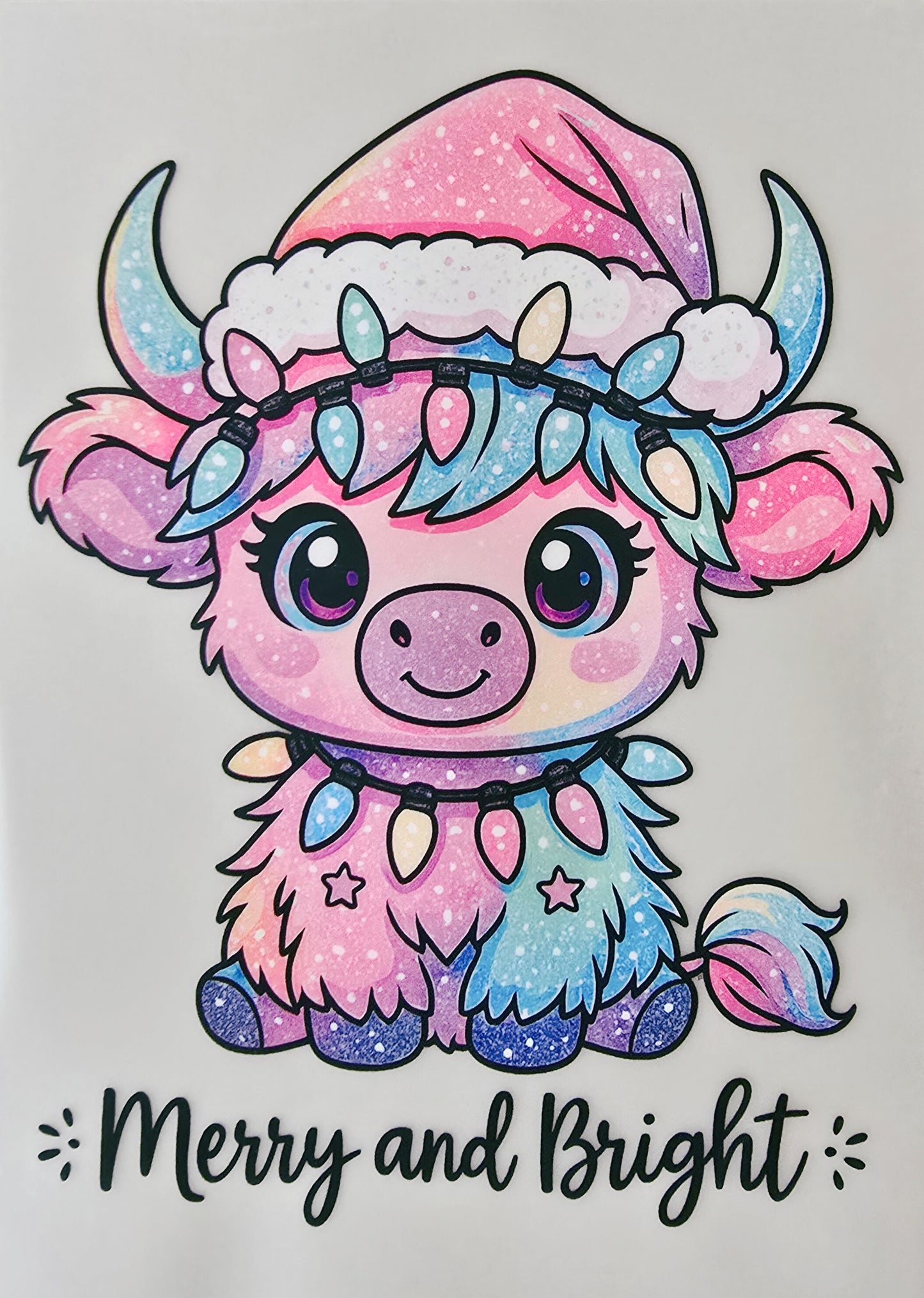 Merry & Bright Neon Cow (Toddler)
