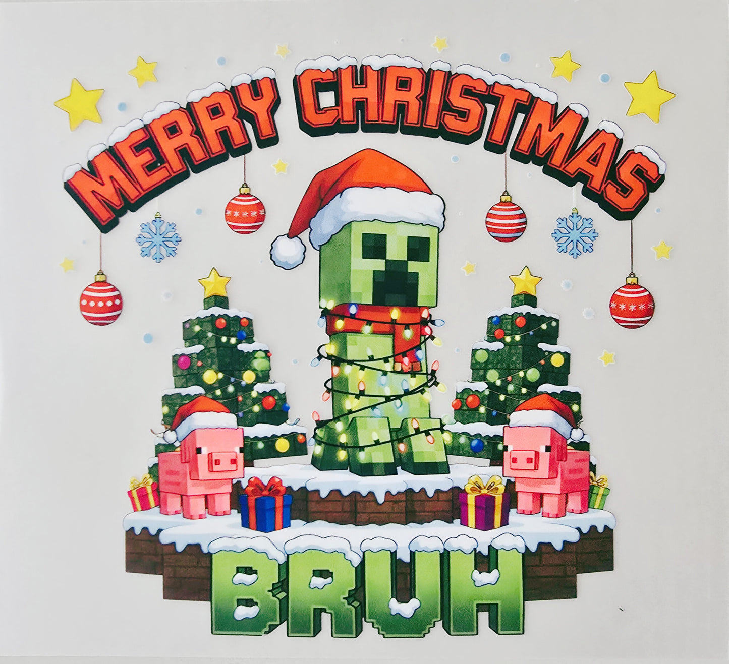 Merry Christmas Bruh Minecraft (Toddler)