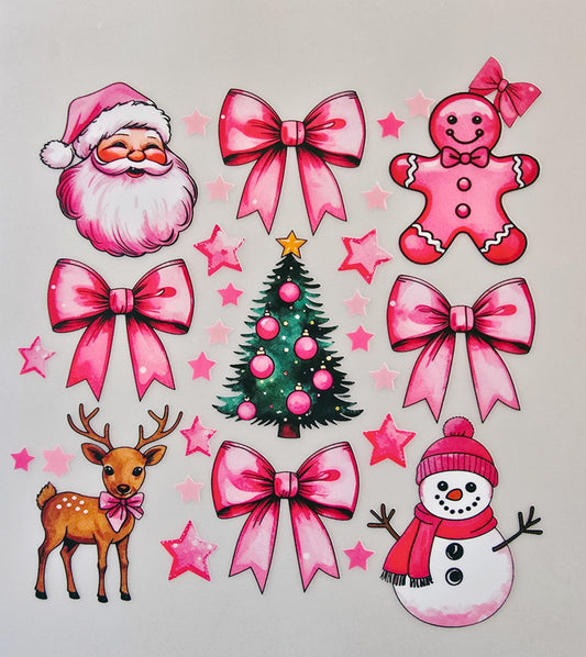 Pink Santa & Bows (Toddler)