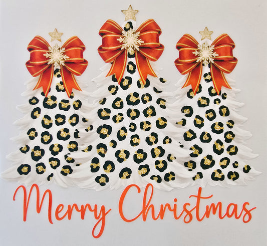 Cheetah Print Christmas Trees (Kids)