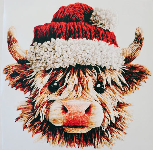 Santa Hat Cow