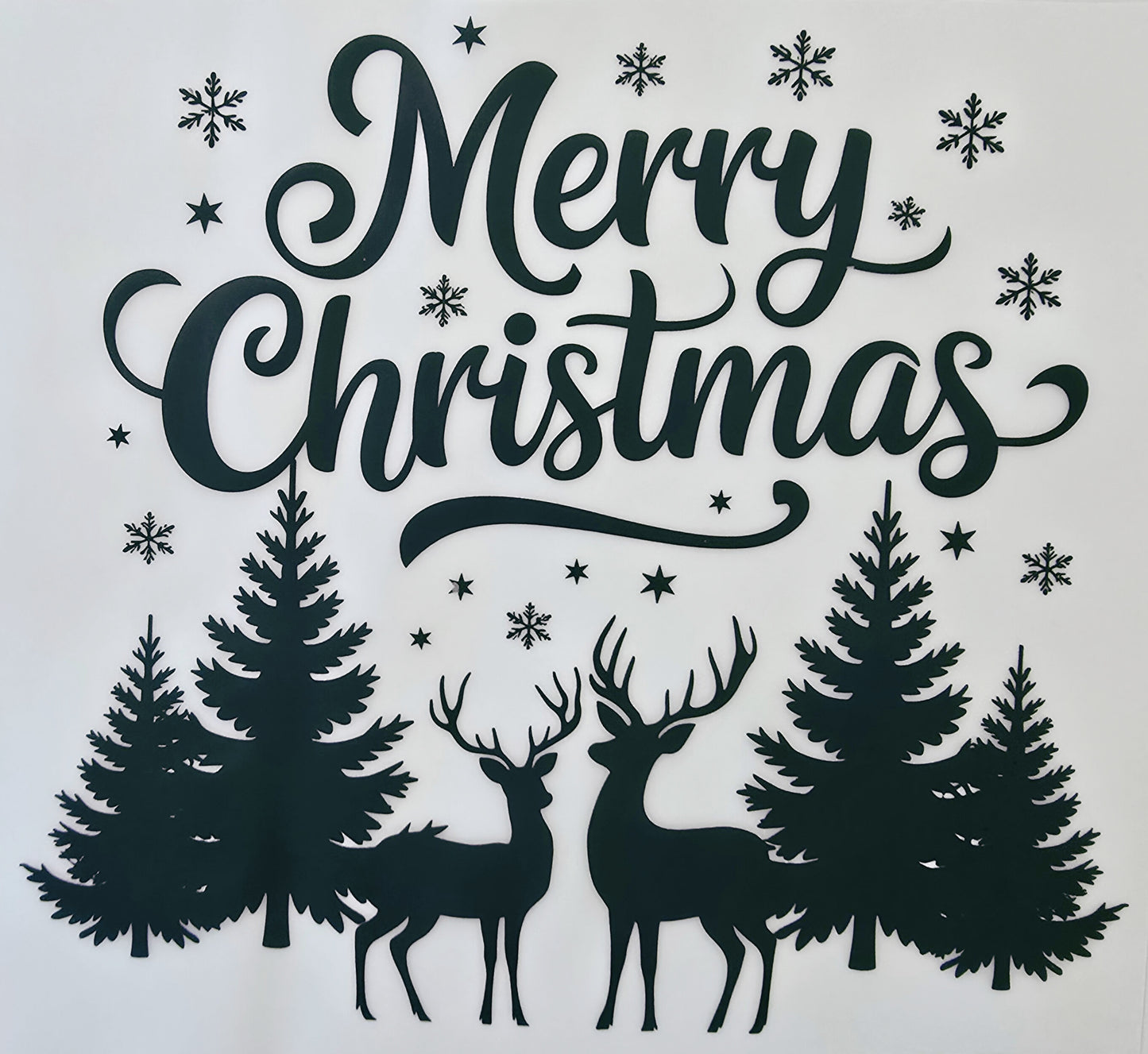 Black Lettered Merry Christmas