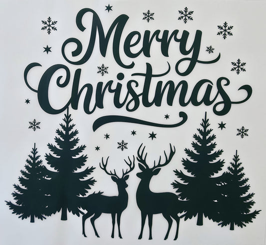 Black Lettered Merry Christmas