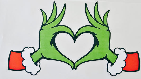 Grinch Heart Hands