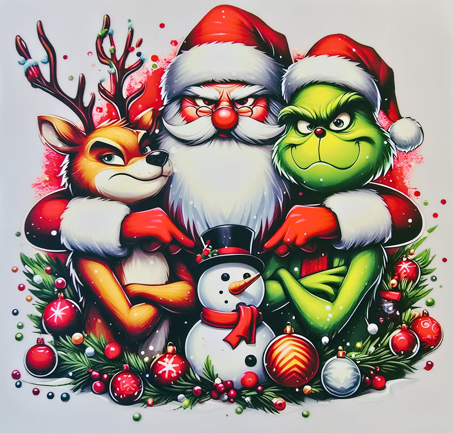 Mad Grinch, Santa & Reindeer