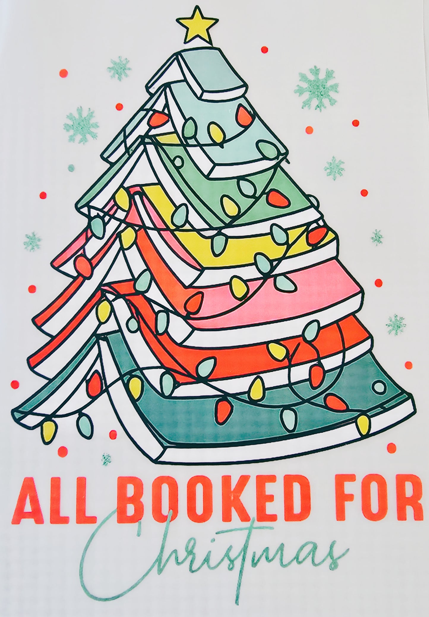 All Booked for Christmas Book Tree