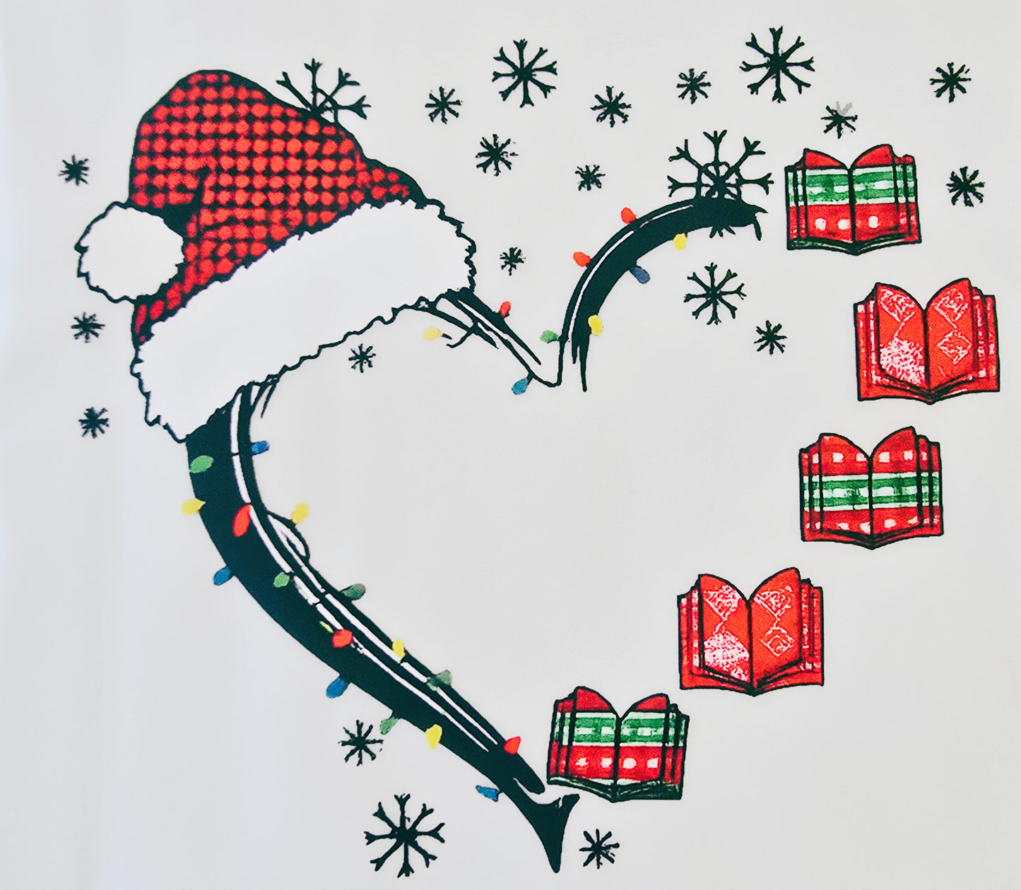 Christmas Book Heart