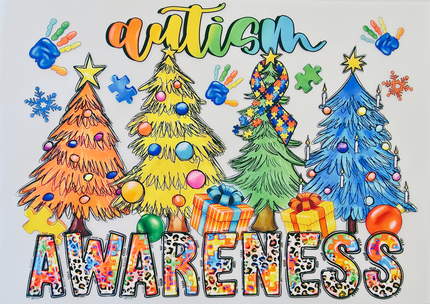Christmas Trees Autism Awareness