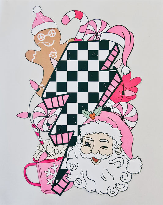 Pink Santa & Gingerbread
