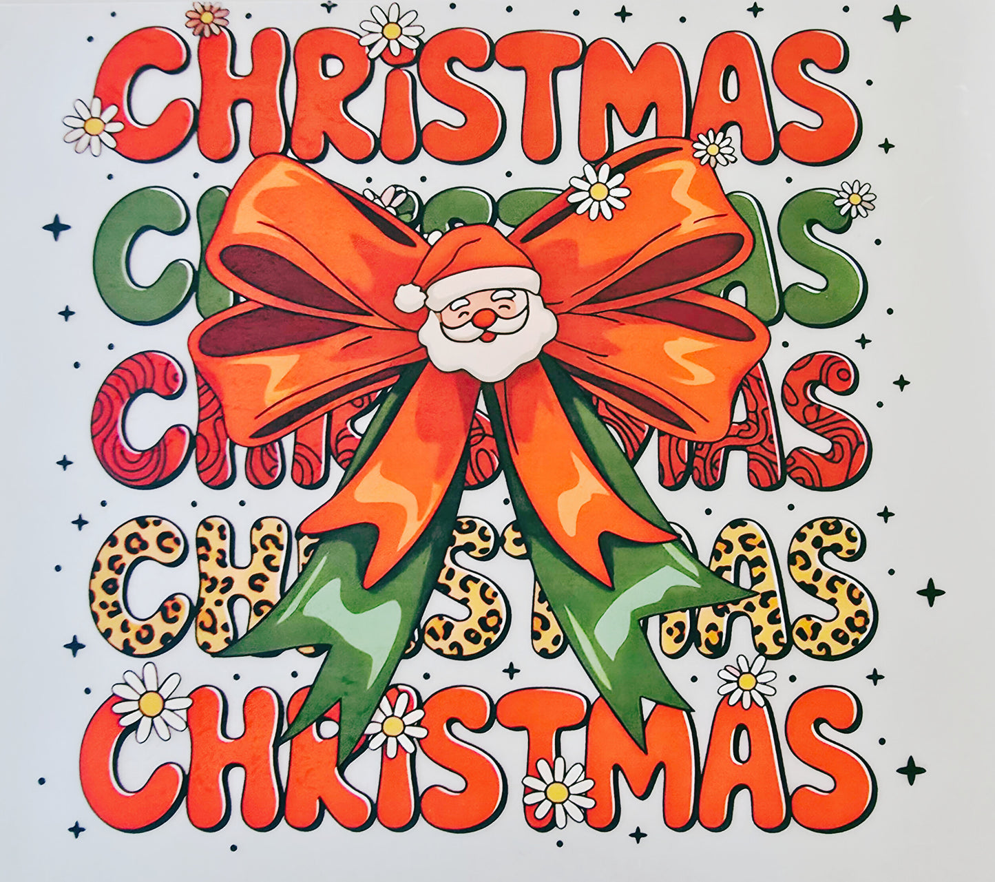 Christmas with Santa Bow