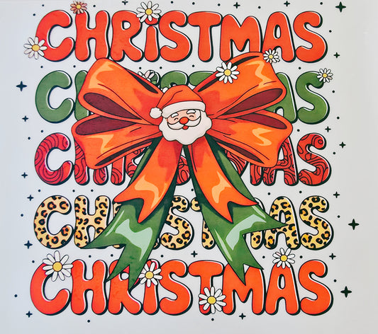 Christmas with Santa Bow