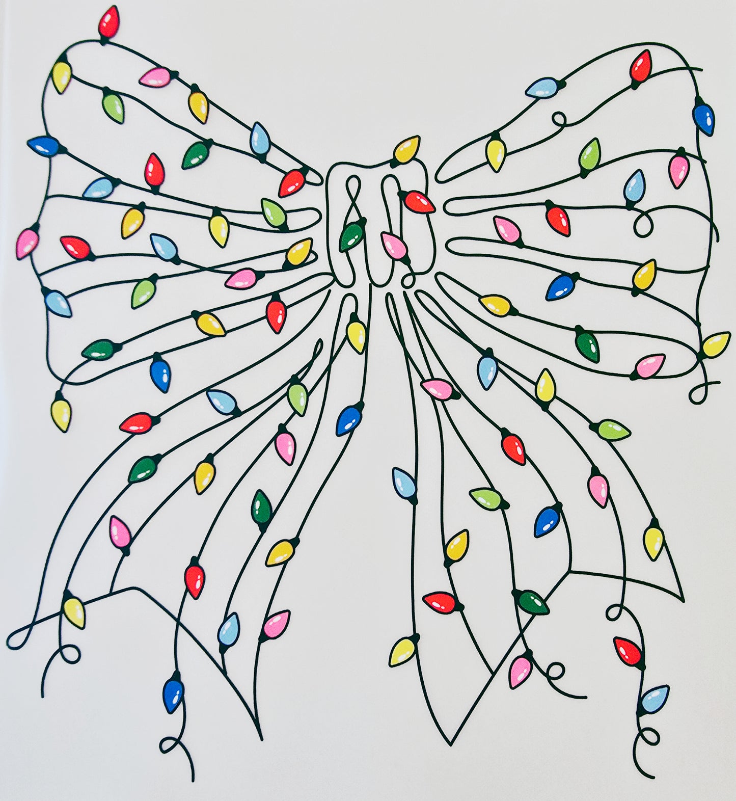 Christmas Lights Bow