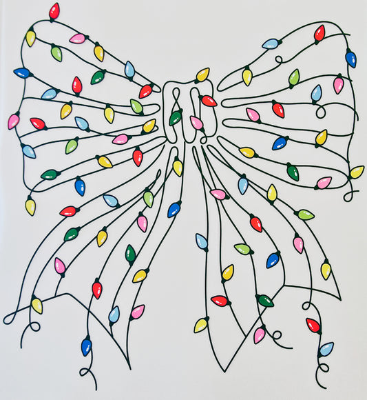 Christmas Lights Bow