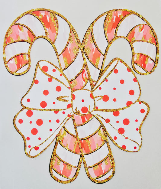 Candy Canes with Bow
