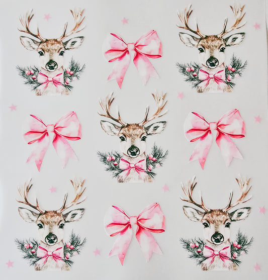 Pink Bows & Deer