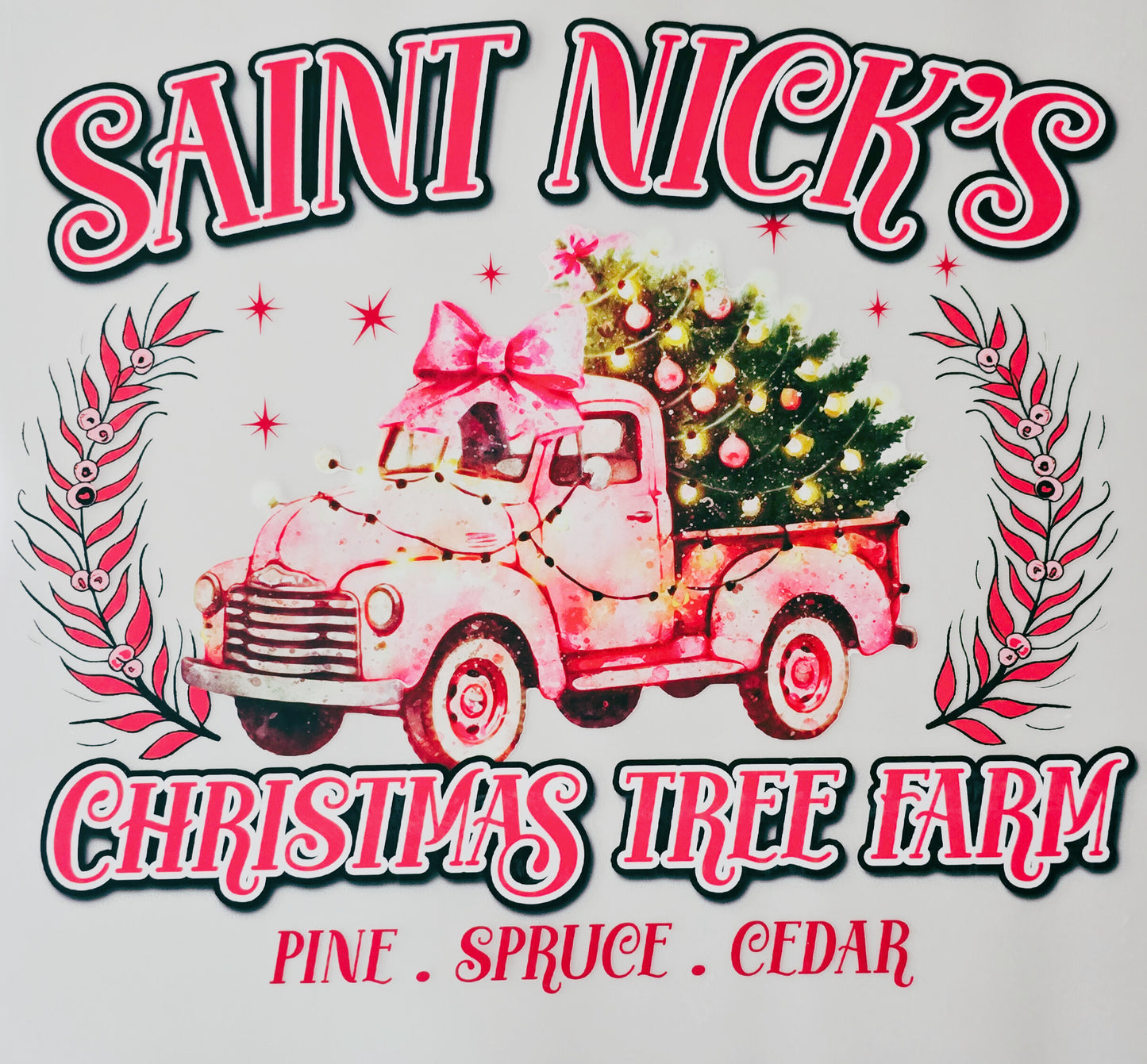 Pink St Nicks Christmas Tree Farm