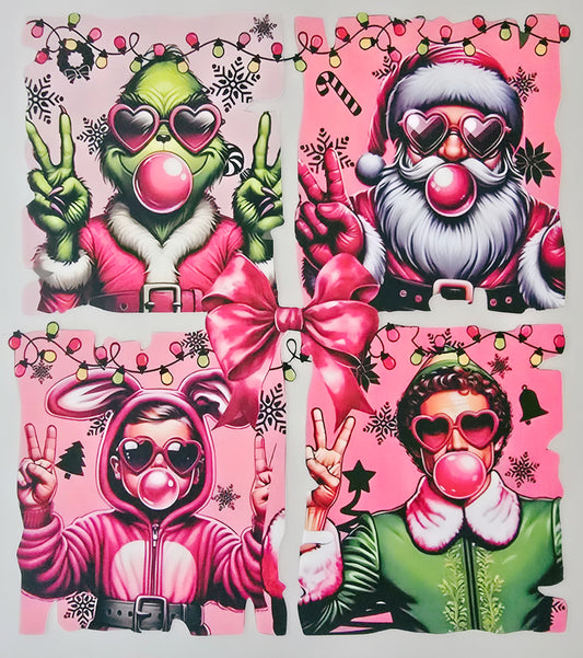 Pink Christmas Movie Characters