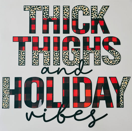 Plaid Thick Thighs & Holiday Vibes