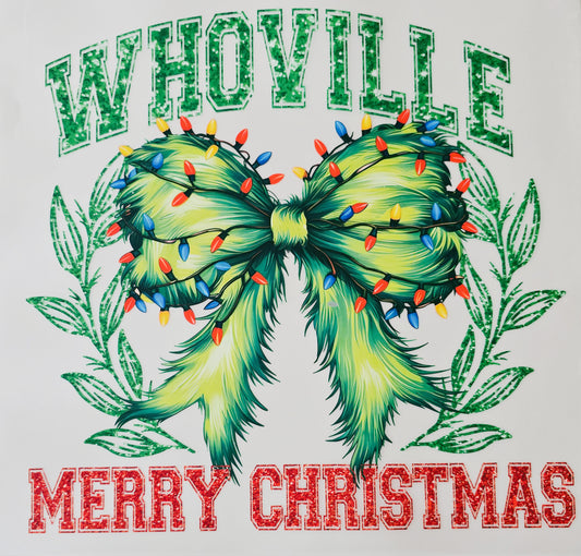 Whoville Merry Christmas Bow