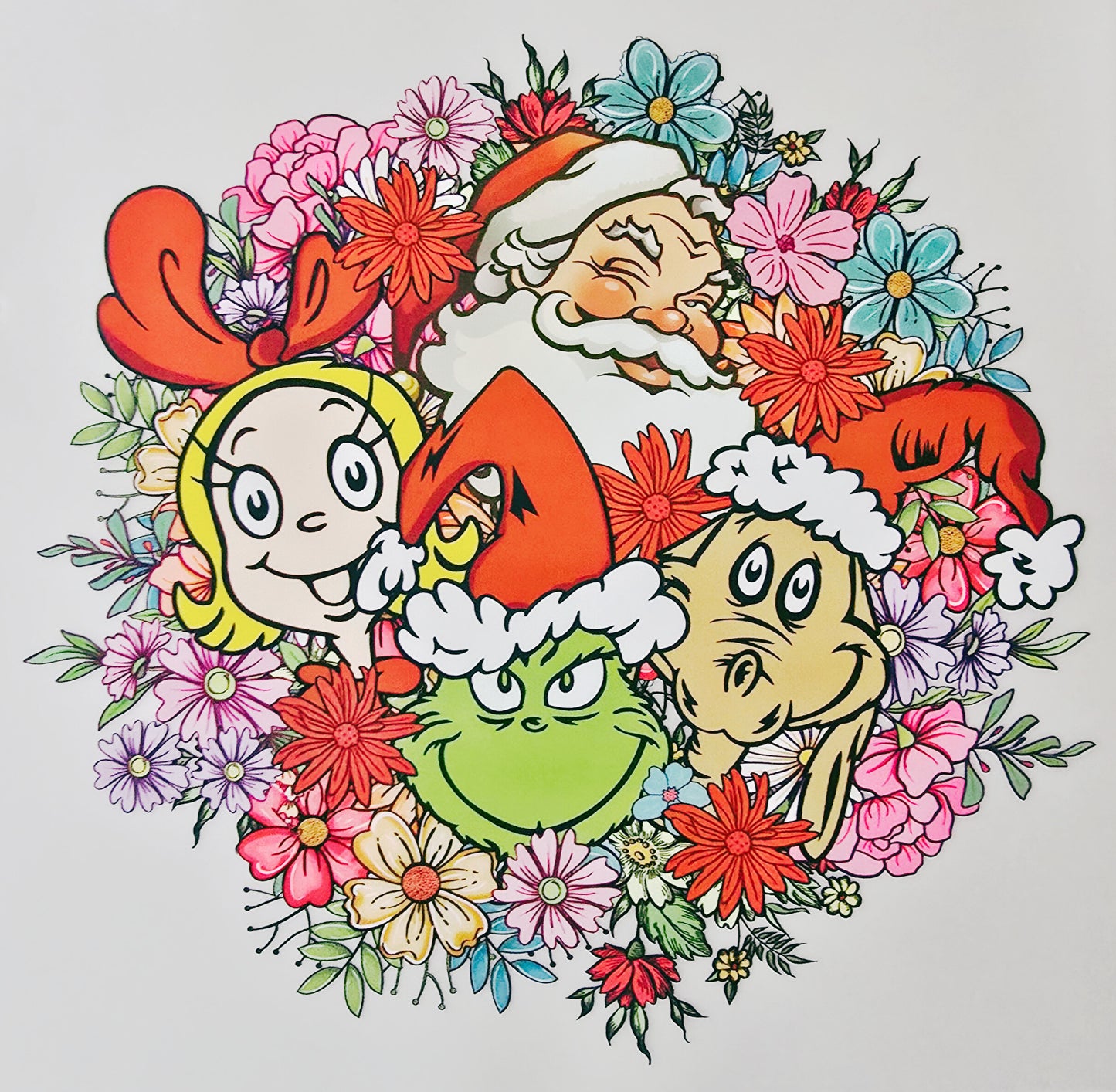 Grinch, Cindy Lou, Max & Santa