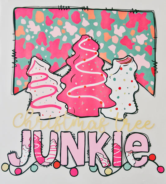 Pink Christmas Tree Cake Junkie