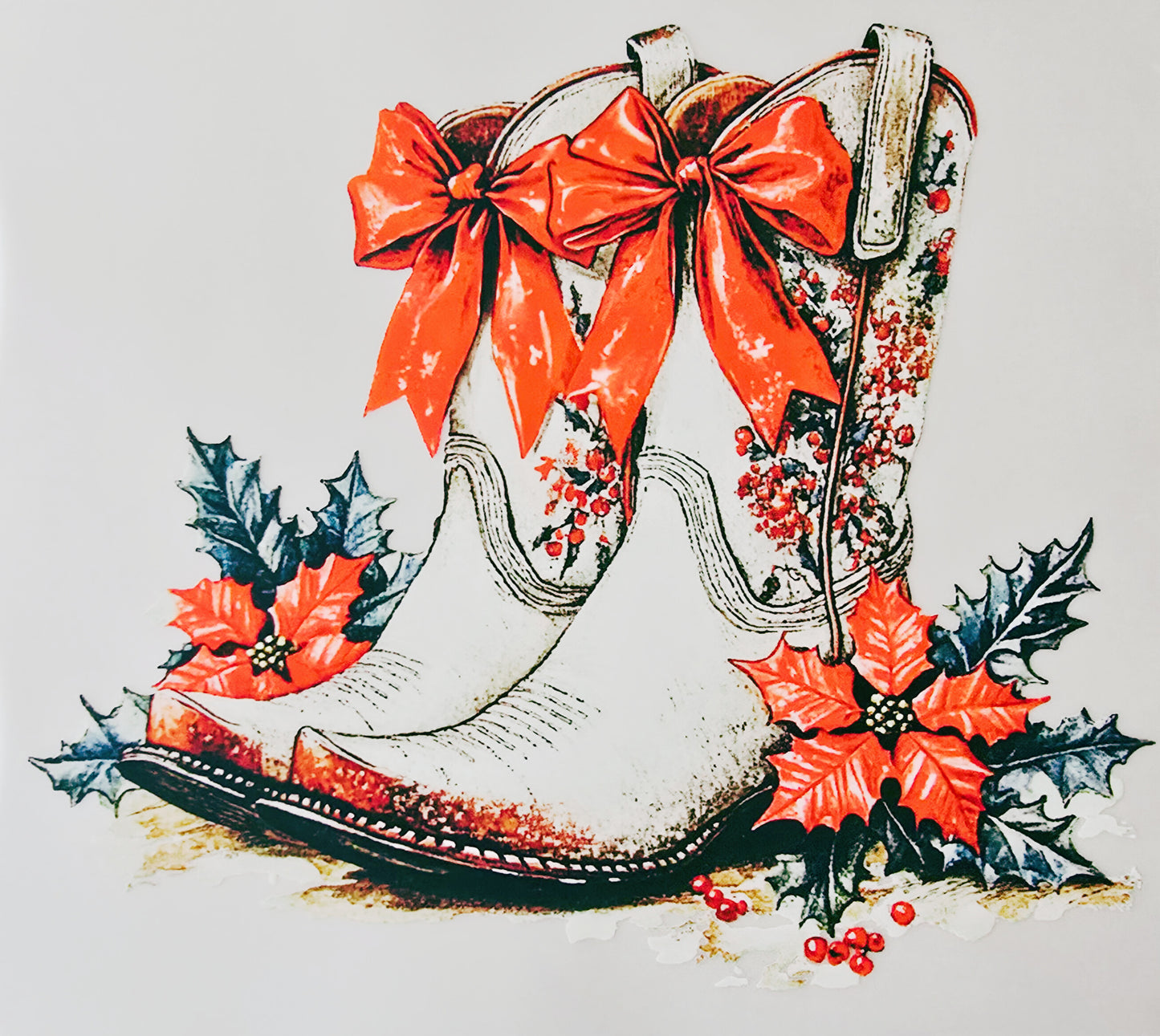 Christmas Cowboy Boots