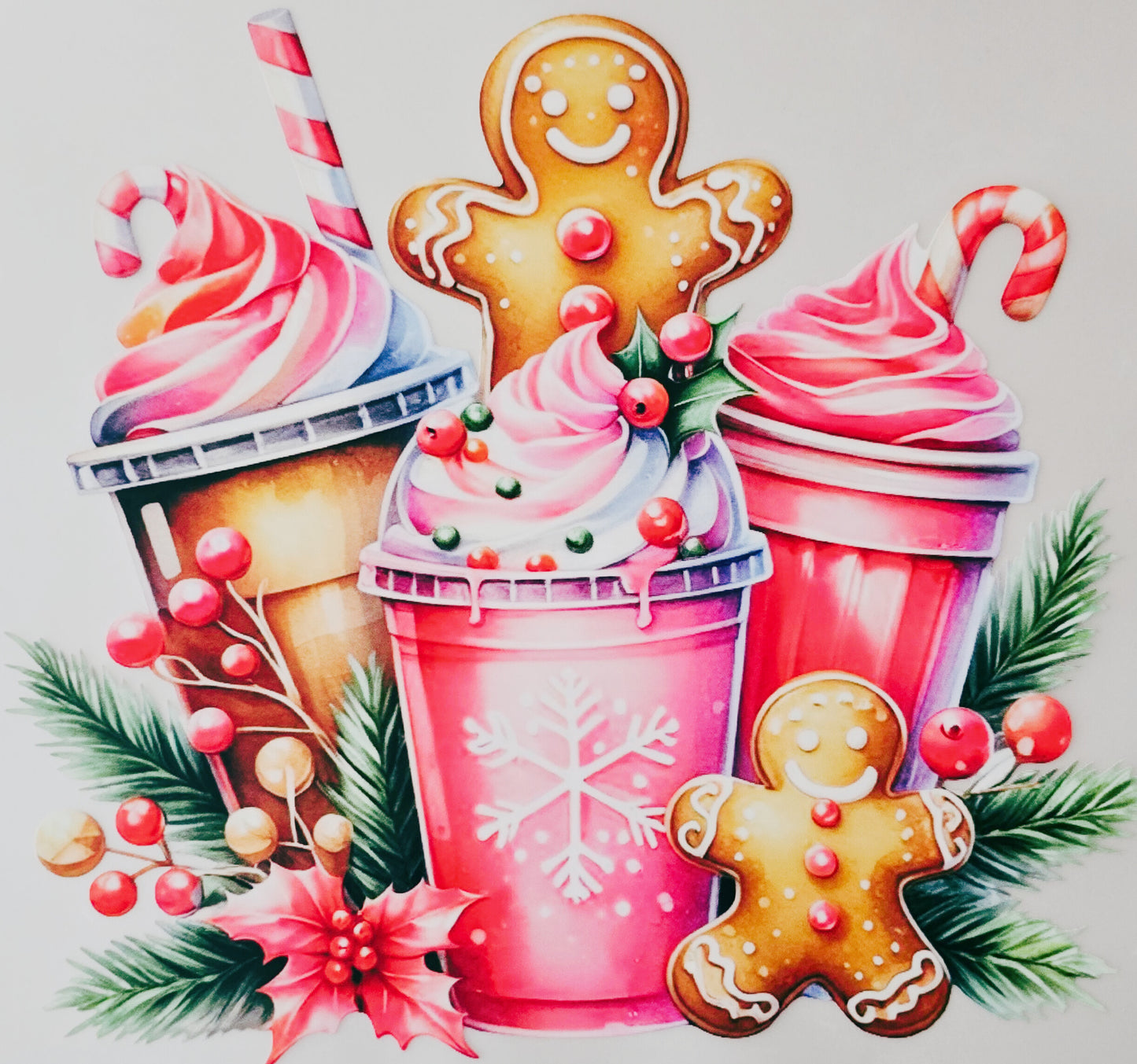 Pink Gingerbread & Drinks