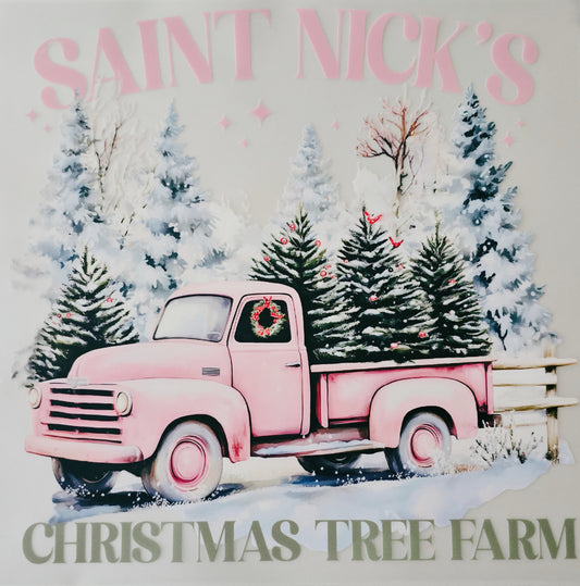 Pink Saint Nick's Christmas Tree Farm