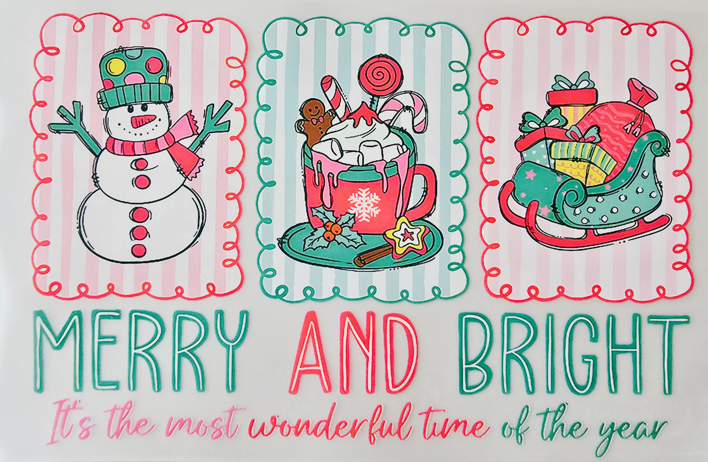 Pink & Green Merry & Bright