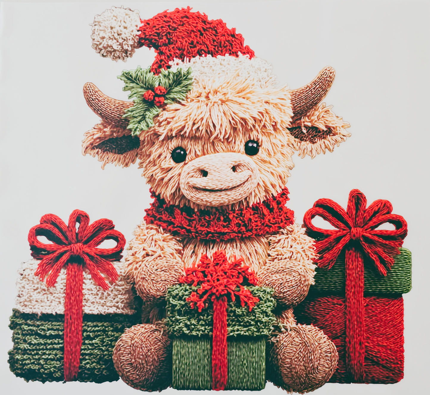 Cow with Christmas Presents